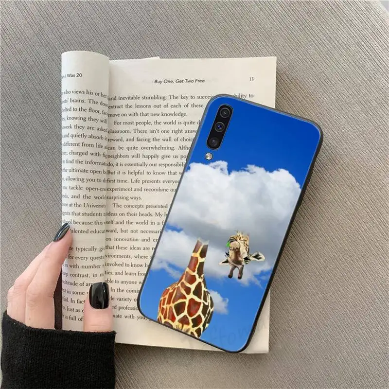 

Giraffe animal pattern painting Phone Case For Samsung galaxy S 9 10 20 A 10 21 30 31 40 50 51 71 s note 20 j 4 2018 plus