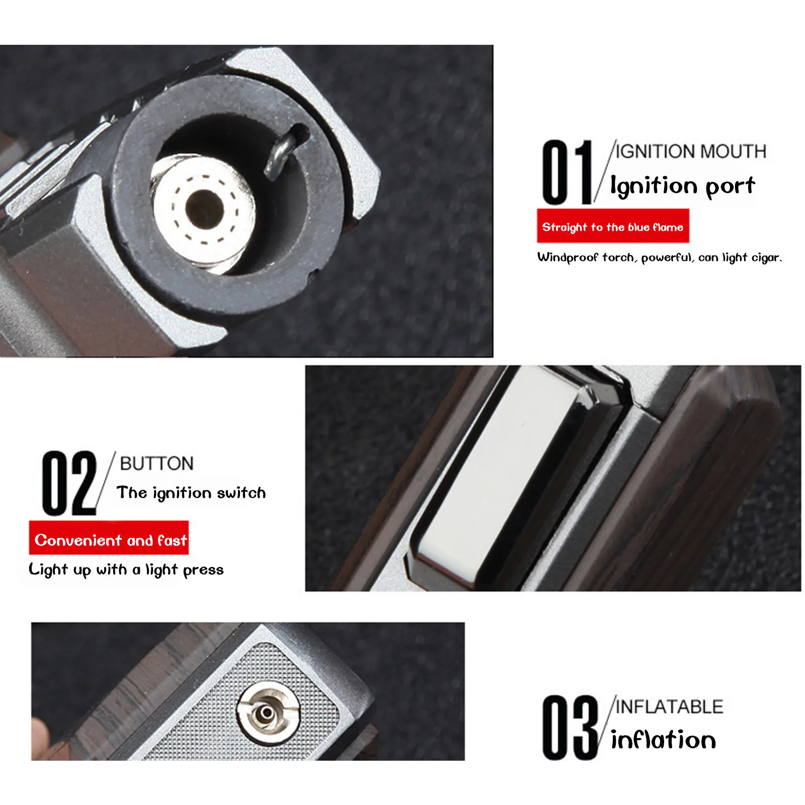 2021 новая уличная ручка турбо-распылитель струйная Бутановая Трубная Зажигалка