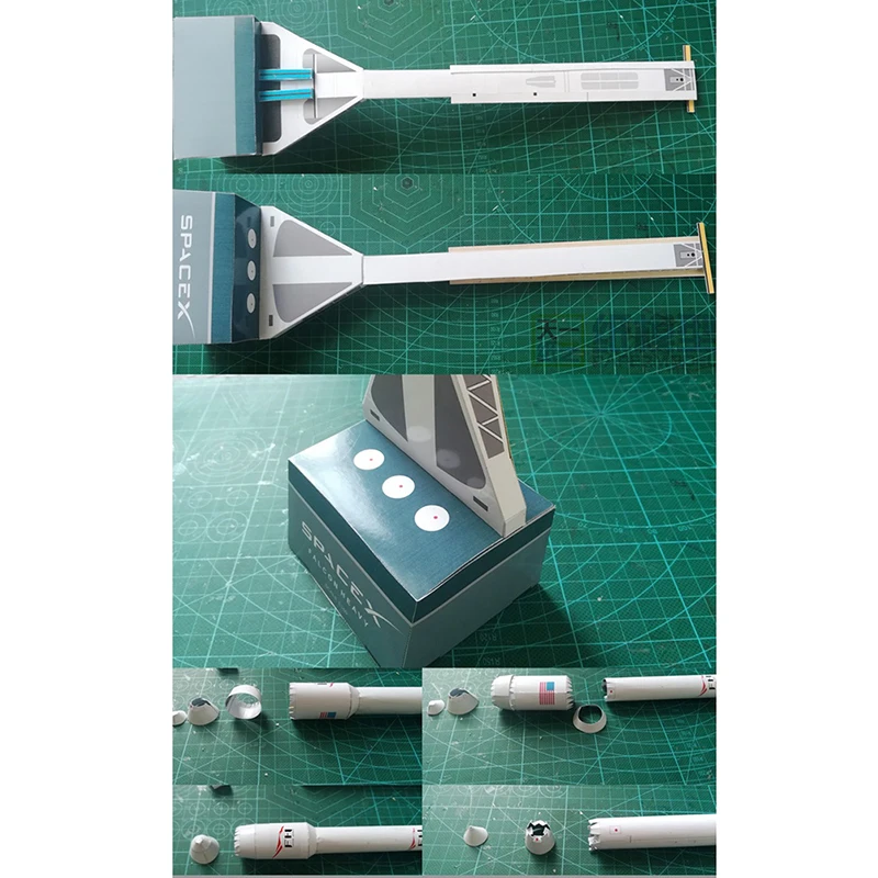 1:160 Space X Falcon Heavy-duty Rocket 3D Paper Model пазл для студентов ручной класс модель космической