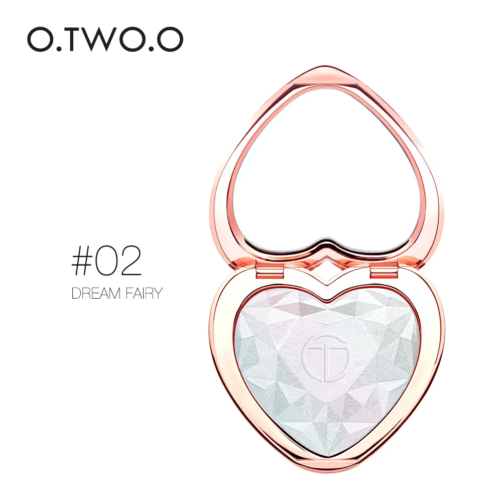 9126-02 O. TWO. O, 5 цветов, мерцающий хайлайтер, пудра, палитра, контур лица, макияж, хайлайтер, пудра для лица, бронзер, Хайлайтер для кожи - Цвет: 9126-02