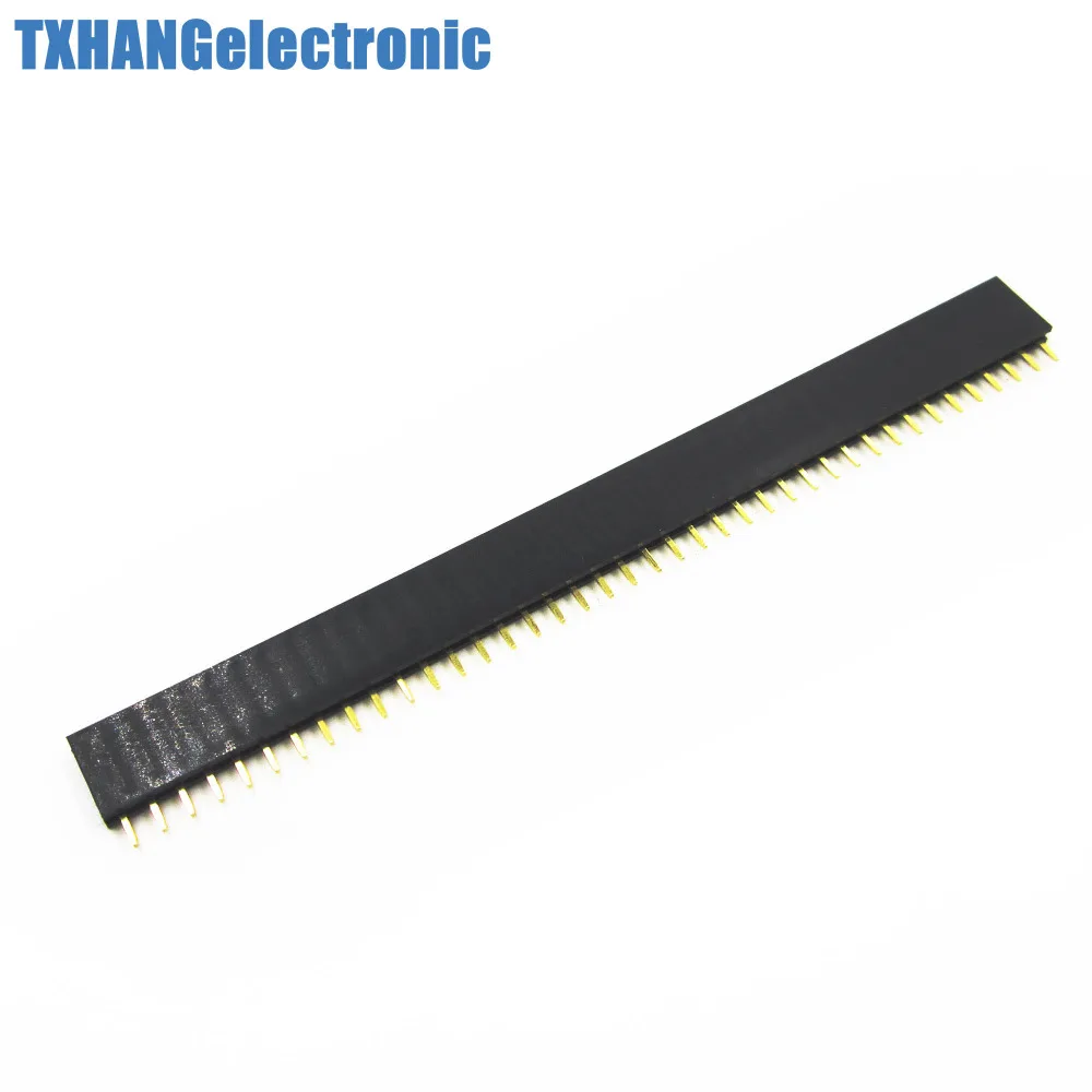 

10PCS 40Pin 2.54mm Single Row Straight Female Pin Header Strip DIY electronics