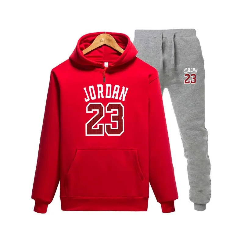 Новинка брендовая Новая мода JORDAN 23 Мужская спортивная одежда с принтом мужские толстовки пуловер хип-хоп мужской спортивный костюм толстовки Одежда - Цвет: 22