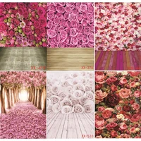shuozhike vinyl custom photography backdrops prop valentine day floral floor theme photography background 21162
