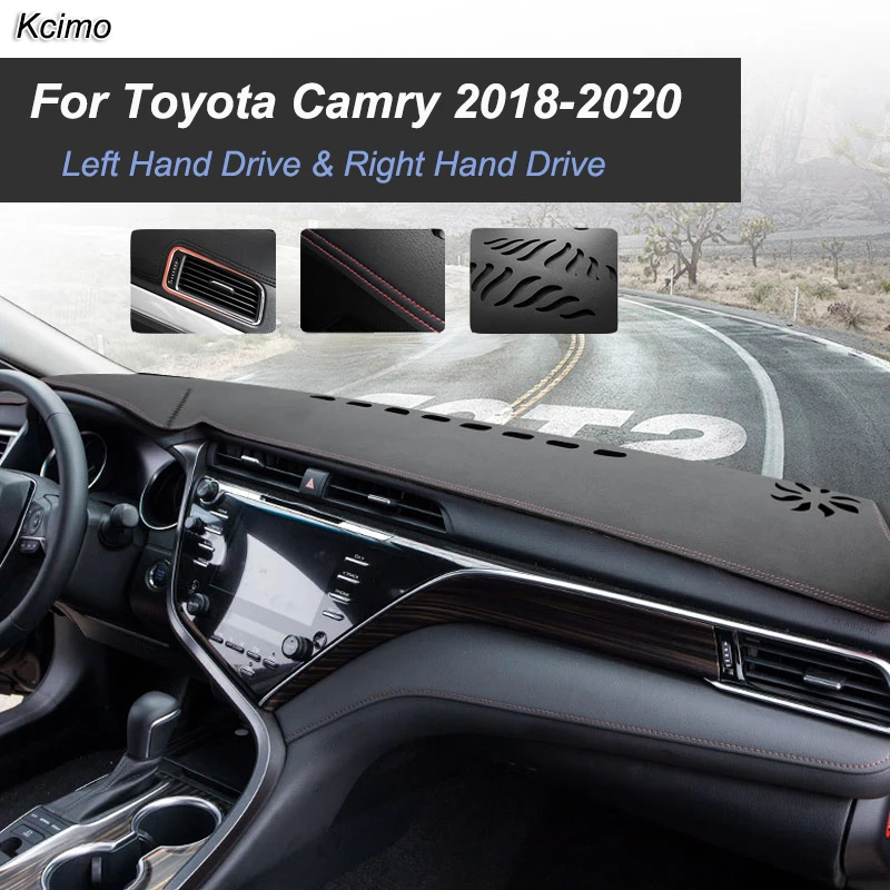 

For Toyota Camry 2018-2020 XV70 Anti-Slip Mat Dashboard Dash Cover Pad Sunshade Dashmat Protect Carpet Car Accessories