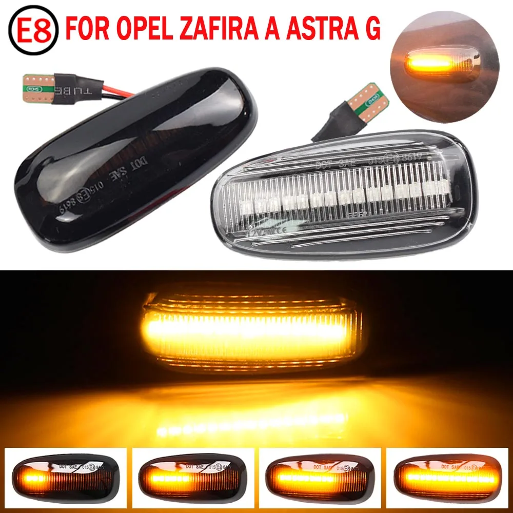 

2PCS Signal Lamp Led Side Marker Light Side Indicator 12V Panel Lamp Side Repeater for Opel for Zafira A 99-05 Astra G 98-09