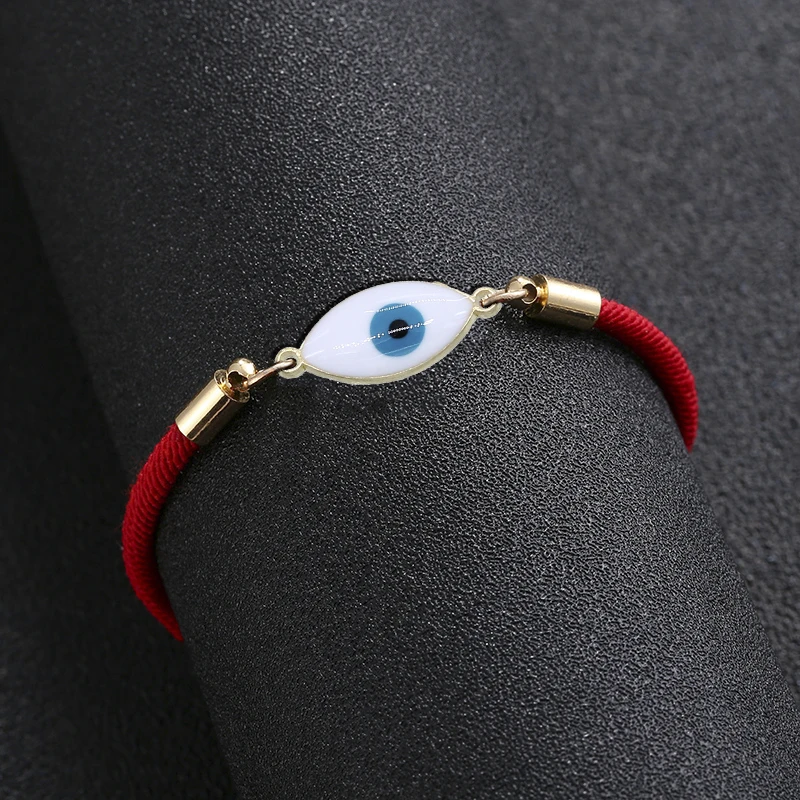 Классический разнообразный турецкий женский браслет на удачу от сглаза красная