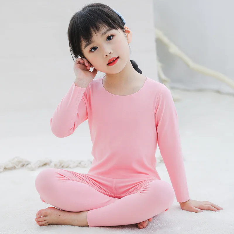 Костюм из двух предметов Детский Теплый комплект одежды пижама с длинным рукавом