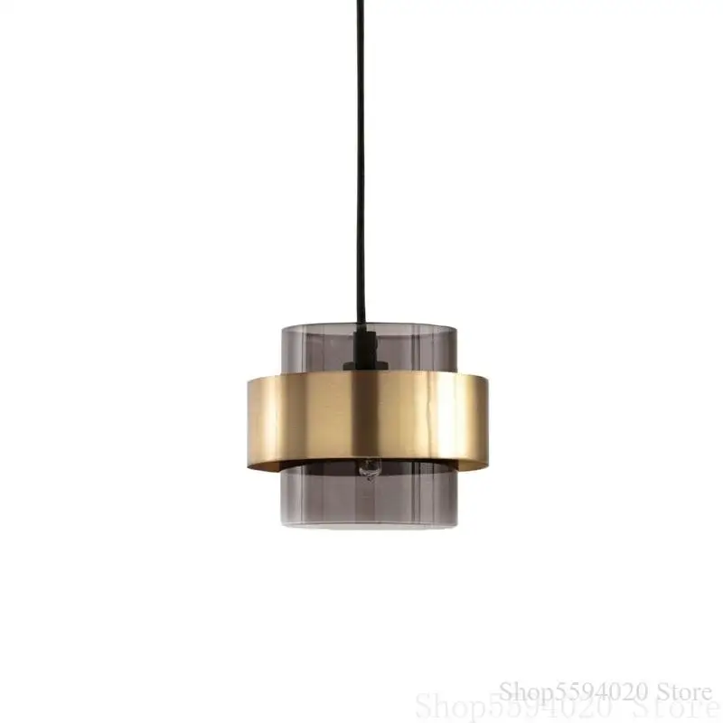 Американский роскошный золотой стеклянный светодиодный подвесной светильник s