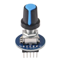rotary encoder module for arduino brick sensor development round audio rotating potentiometer knob cap ec11