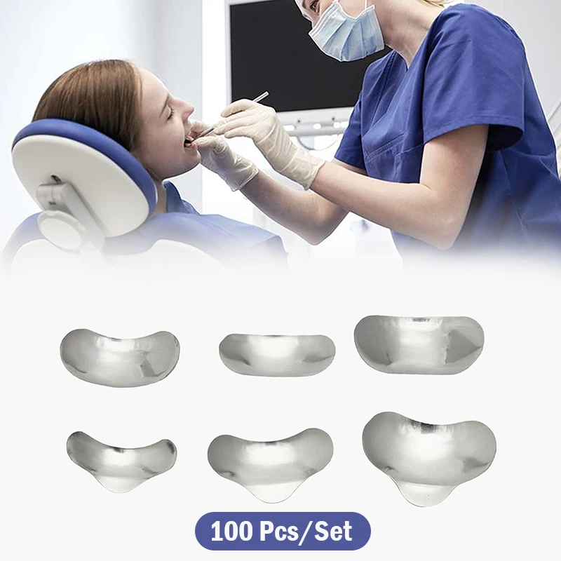 

100Pcs/Set Dental Sectional Contoured Matrices Matrix Ring Deltal Wedges Filling