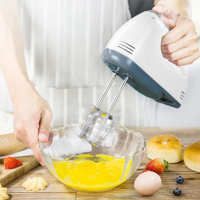 

110V/220V Mini 7 Speed Manual Electric Handheld Mixer Egg Beater Automatic Cream Food Cake Baking Dough Mixer Food Blender
