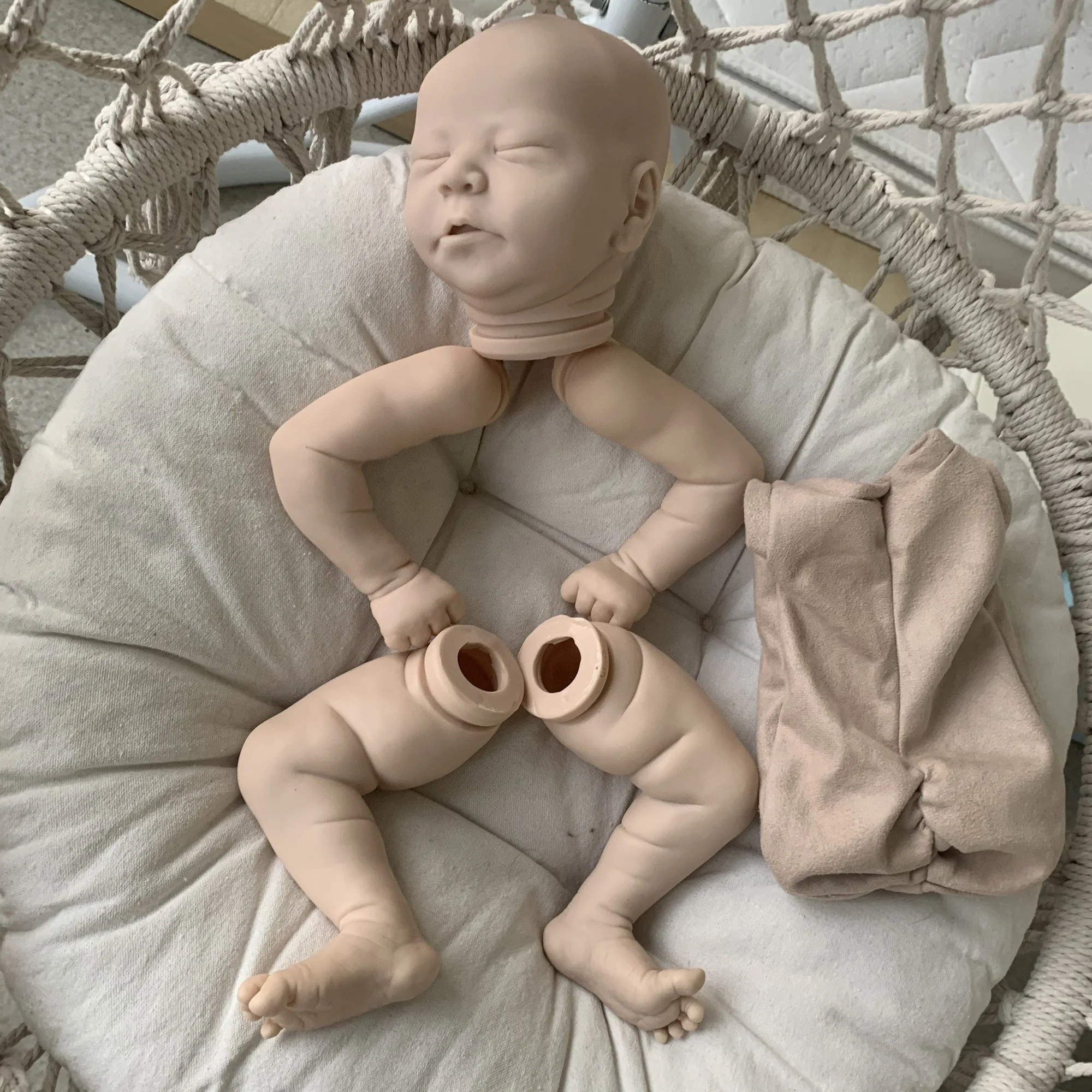 

21inch Doll Kit Popular Limited Edition With Sleeping Baby Unfinished Doll Parts