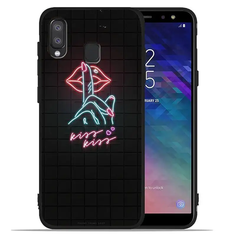 

Neon lights Phone Case for honor 8A 10 10i 9 Lite 5A 7A 8x 9x Pro 20 7c 8c PLAY smart Cover coque