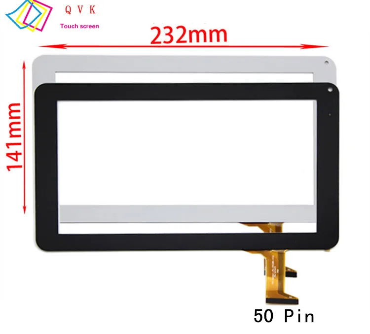 

Black touch screen P/N DH-0901A1-FPC02-02/HN-0901A1-FPC01-01 Capacitive touch screen sensor maintenance replacement accessories