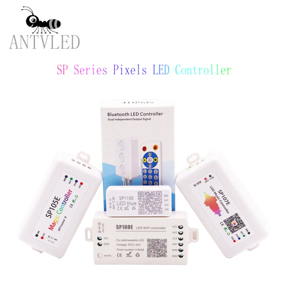 WS2812B WS2811 SK6812 светодиодный Пиксели полосы светильник контроллер WI FI SP108E SP501E музыка