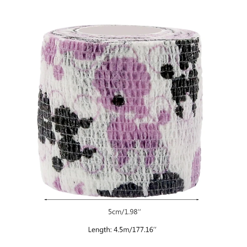 

652D Printed Self Adhesive Elastic Bandage 4.5m Colorful Sport Wrap Tape for Injuries