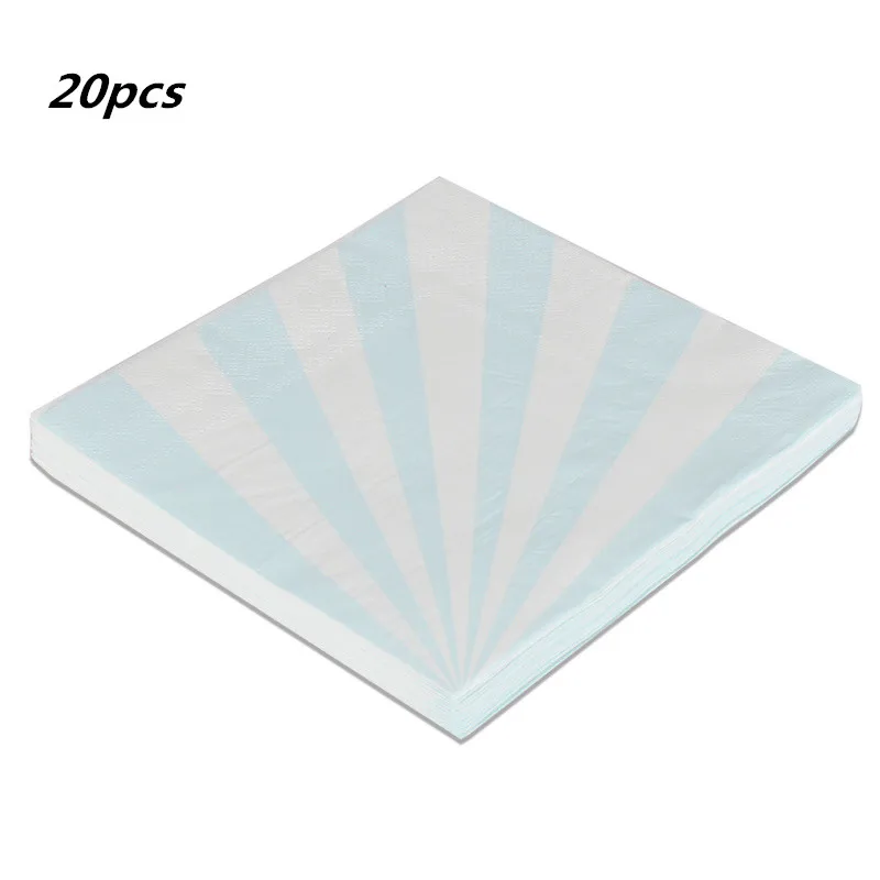 20pcs napkin 20 шт./лот, горячая Распродажа, золотое, синее бумажное полотенце, салфетка для мальчиков и девочек, вечерние салфетки, украшение для салфеток, 33*33 см - Цвет: 20pcs napkin