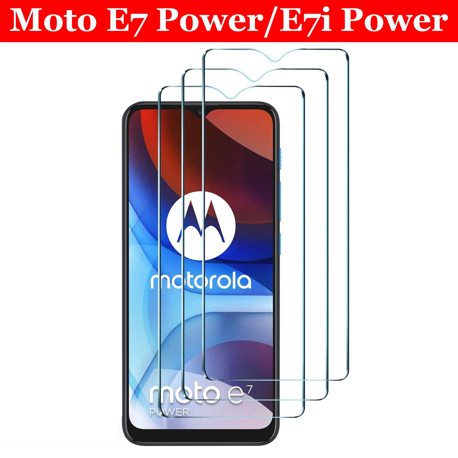 

Moto E7 Power,Moto E7i Power Screen Protector Tempered Glass, Touch Sensitive,Case Friendly,9H Hardness, Anti Scratch E7 Power