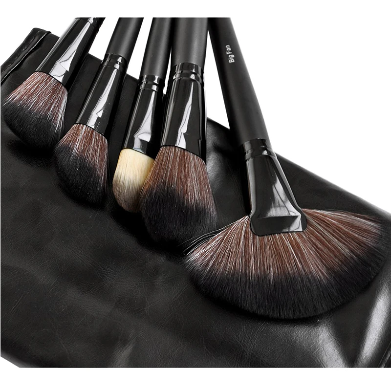 Набор кистей для макияжа Vander Professional Black набор из 32 большие косметические