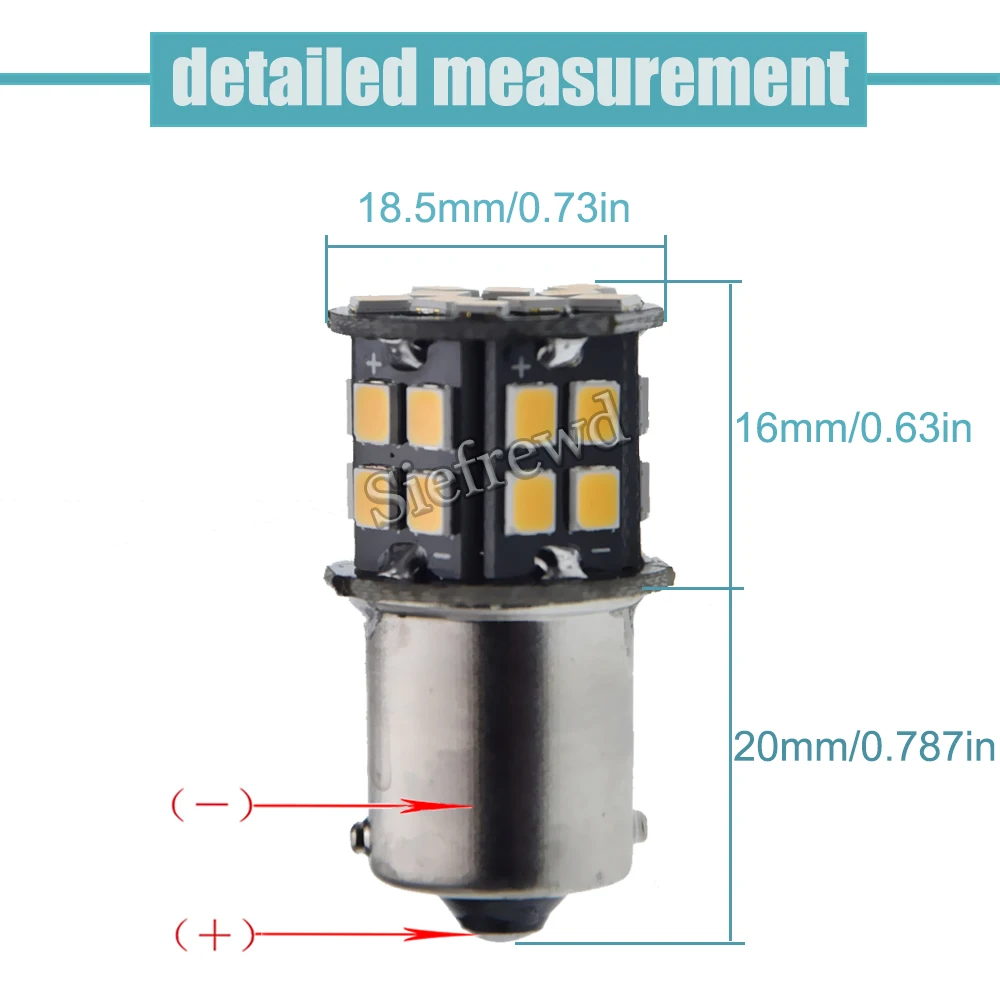 Пара 6V светодиодный сигнальная лампа 1156 BA15S 1157 BAY15D BA15D теплый белый автомобиль