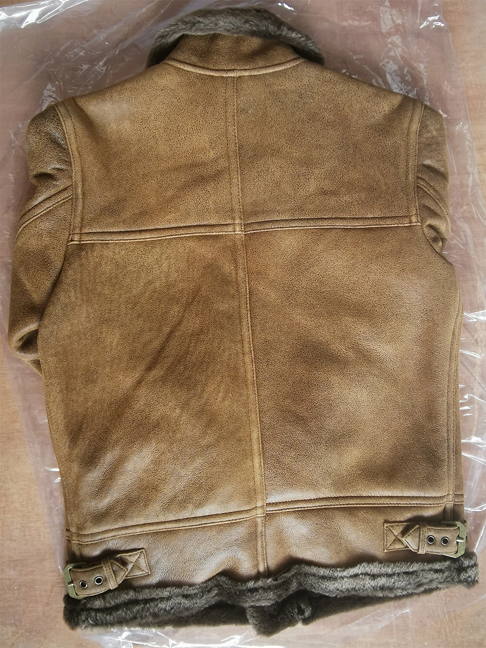 

Super Quality Classical Grey Brown Shearling Coat Men Thick Sheep Fur Coat Winter Mens Leather Coat Warm Winter Clothing M444