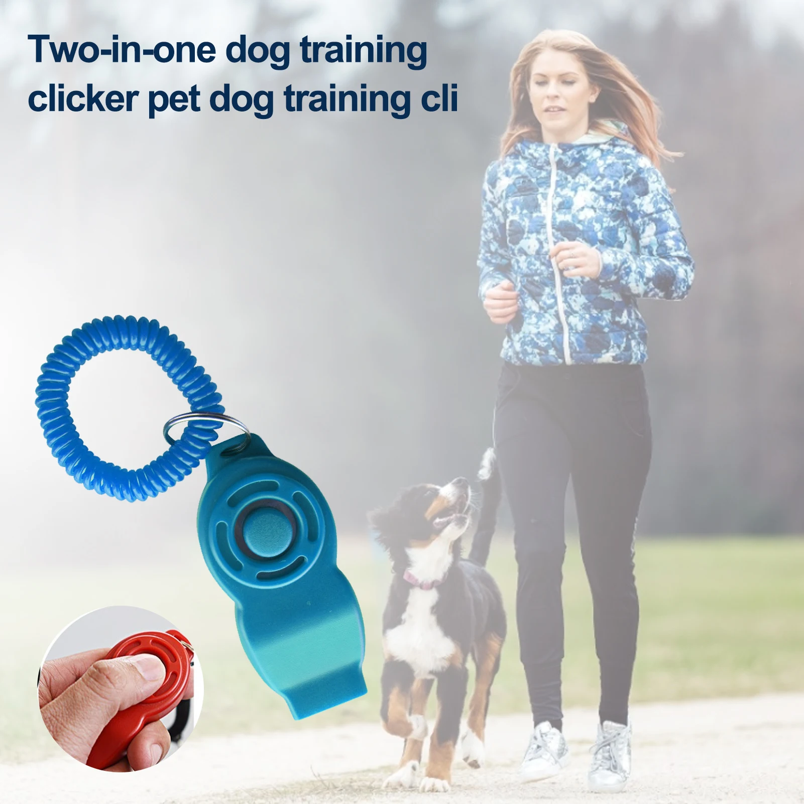 2 в 1 кликер для собак s и свисток на открытом воздухе учебных пособий