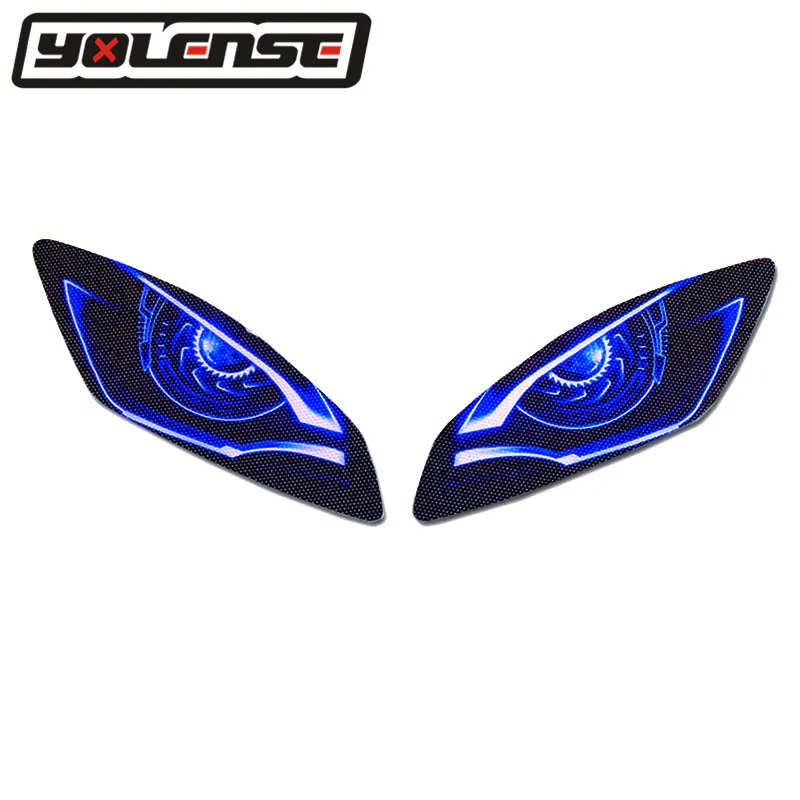 

For YAMAHA YZF-R6 YZFR6 YZF R6 2006-2016 Motorcycle 3D Front Fairing Headlight Guard Sticker Head light protection Sticker