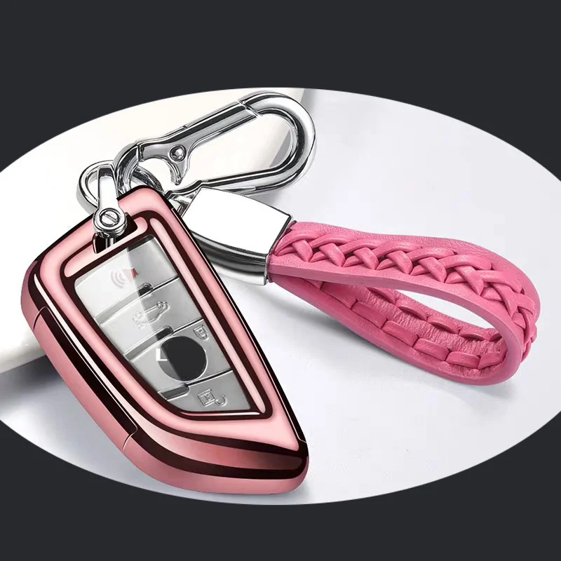 

Car Key Case Cover Protector Protection Accessories Shell Protect TPU for BMW X5 F15 X6 F16 G30 7 Series G11 X1 F48 F39