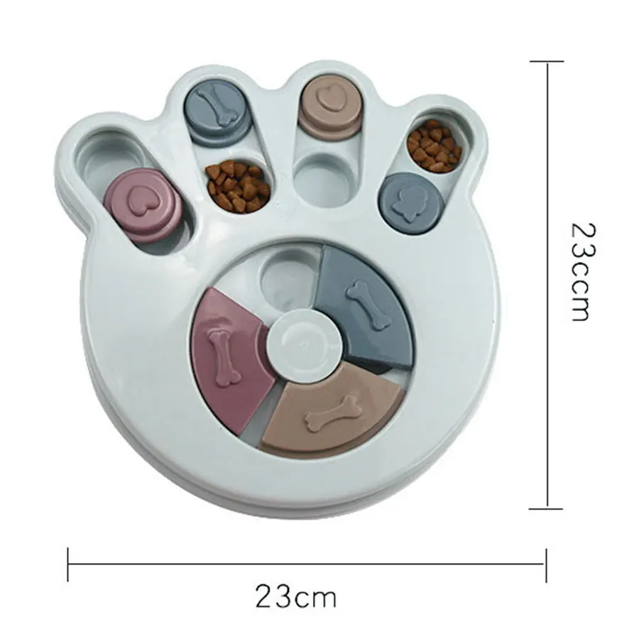 

Interactive Pet Food Dispenser Dogs Bowl Slow Feeder Portable Plastic Cat Feeding Bowls For Puppy Medium Pets Products