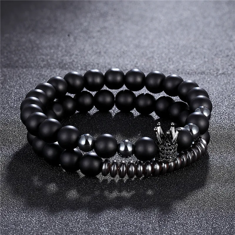 2 шт./компл. модный матовый камень инкрустированный CZ императорская корона и шлем