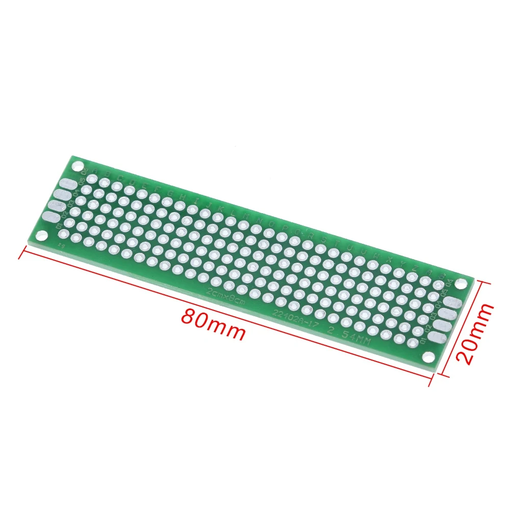 TZT 10 шт./лот 2x8 двухсторонняя Медь прототип PCB Универсальный доска экспериментальная разработка пластина зеленый