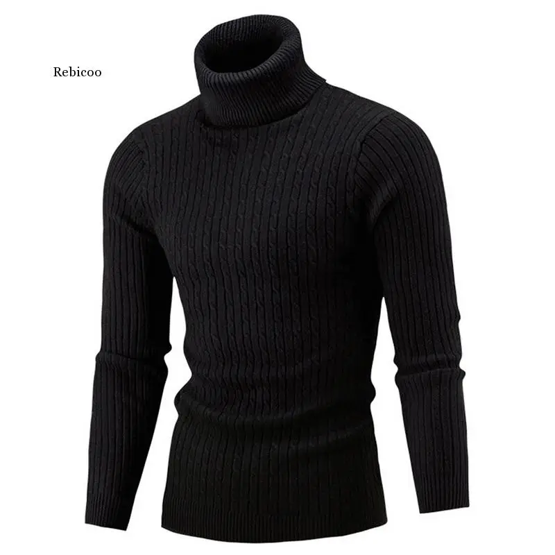 

Spring Warm Turtleneck Sweater Men Women Fashion Solid Knitted Sweaters 2020 Casual Double Collar Slim Pullover Jumper
