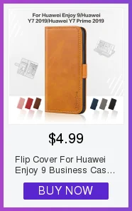 Чехол-бумажник из искусственной кожи для huawei Y7, деловой чехол для телефона huawei Y7, флип-чехол-книжка, Мягкий ТПУ силиконовый чехол-накладка
