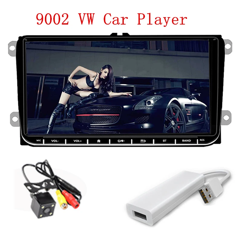 9'ɲ Din GPS Android Car Radio for VW/Seat Touch 1024x600 Pixels Airplay BT FM Bluetooth Wifi Mirror Link USB AM Hot Selling |