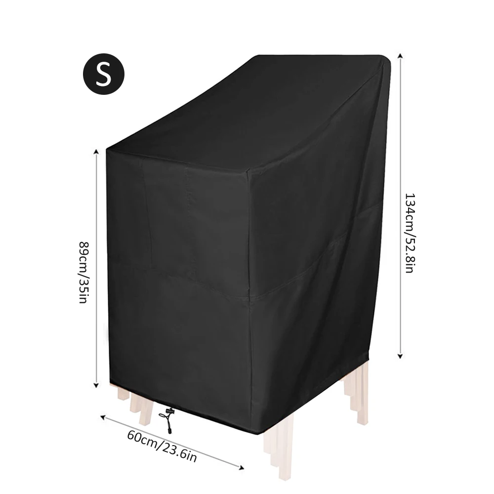 

Outdoor Chair Protective Cover Garden Furniture Rainproof Dustproof Cover Chair Sofa Protective Storage Bag Garden Accessories