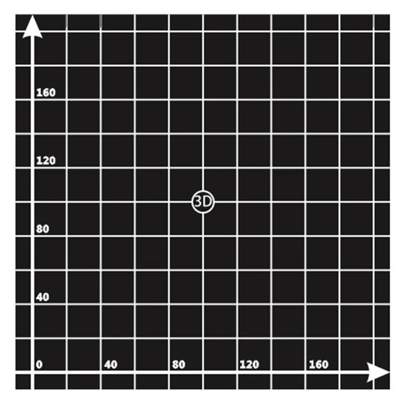 

Аксессуары для 3D принтера 220X220 мм Горячая кровать наклейка для платформы текстурный клей для поверхности горячей кровати с координатами 1:1