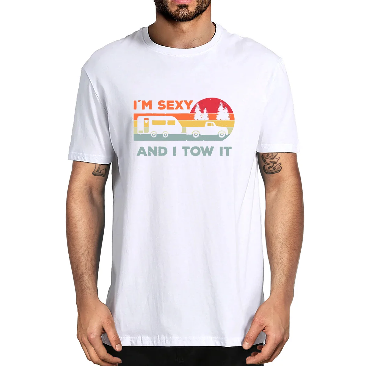 

Camper Funny Camping Lovers Funny Men's Novelty T-Shirt Unisex Humor Streetwear
