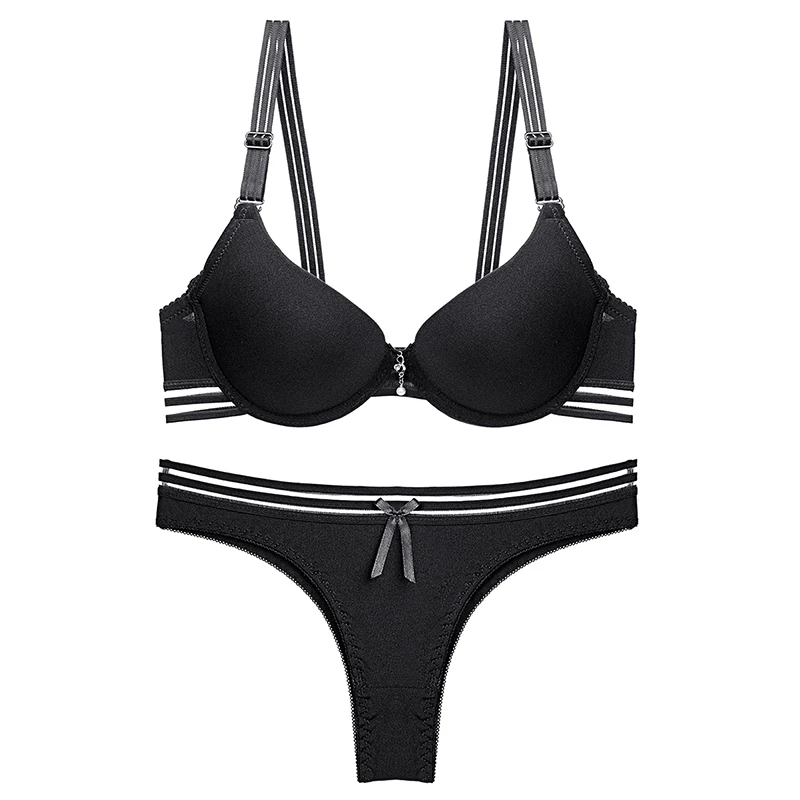 

Bras Set Push Up Demi Seamless Wedding Lady Underwear Sexy Lace Girls Bra and Panty Sets Women A B Cup 32 34 36 38 40