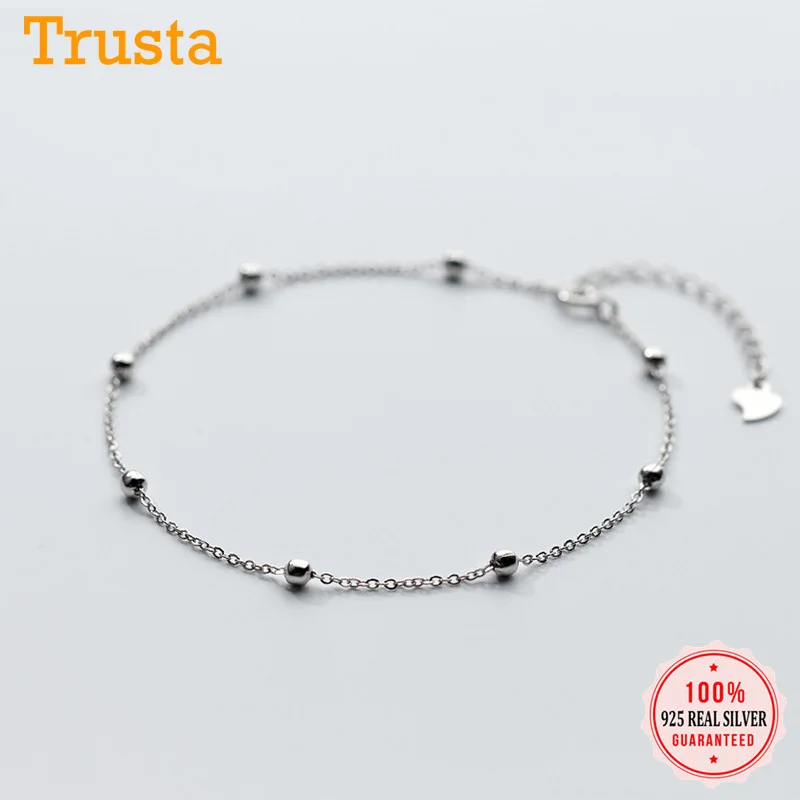 Женские ножные браслеты с маленьким колокольчиком trustdave серебро 925 пробы