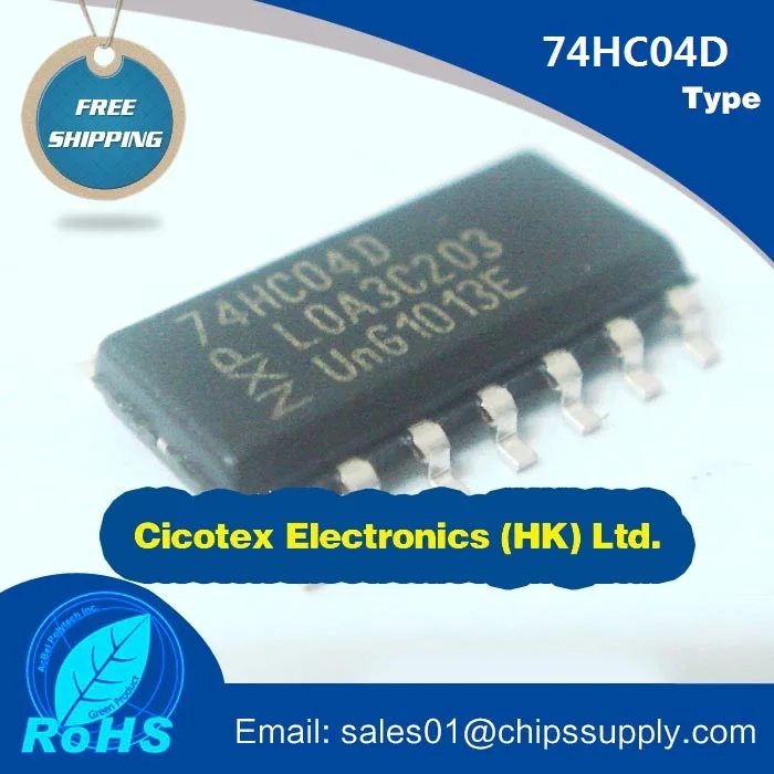 10 шт./лот 74HC04D лапками углублением SOP-14 IC инвертор 6CH 6-INP 14soic 74HC04 | Обустройство дома