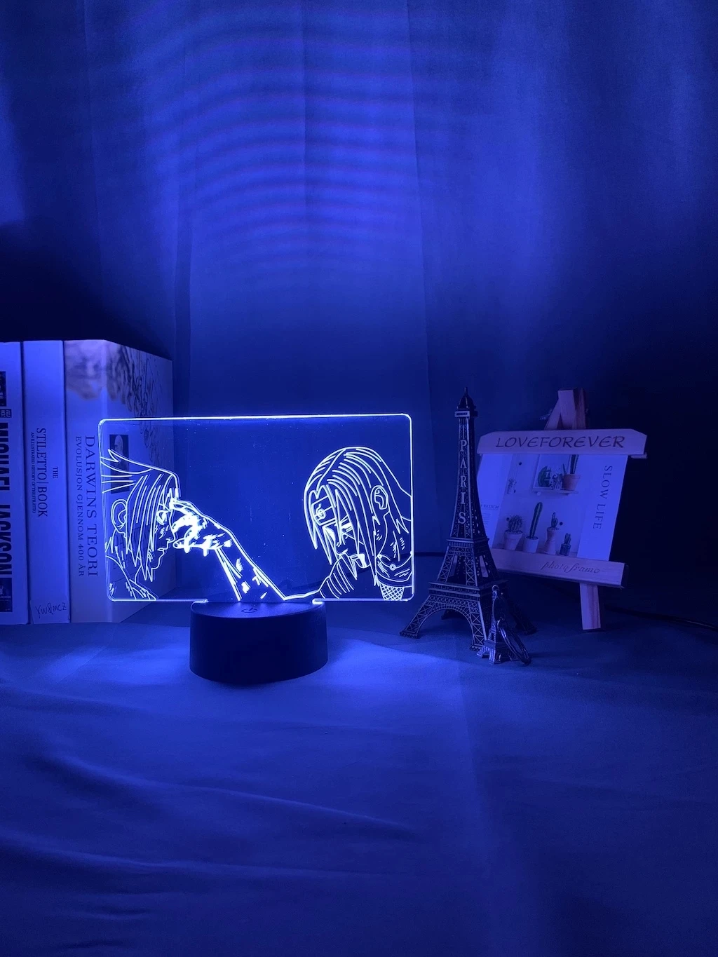 Led Touch Sensor Nightlight for Home Decor Table Lamp 3d Night Anime Letter Design Hunter X Kids Gift | Лампы и освещение