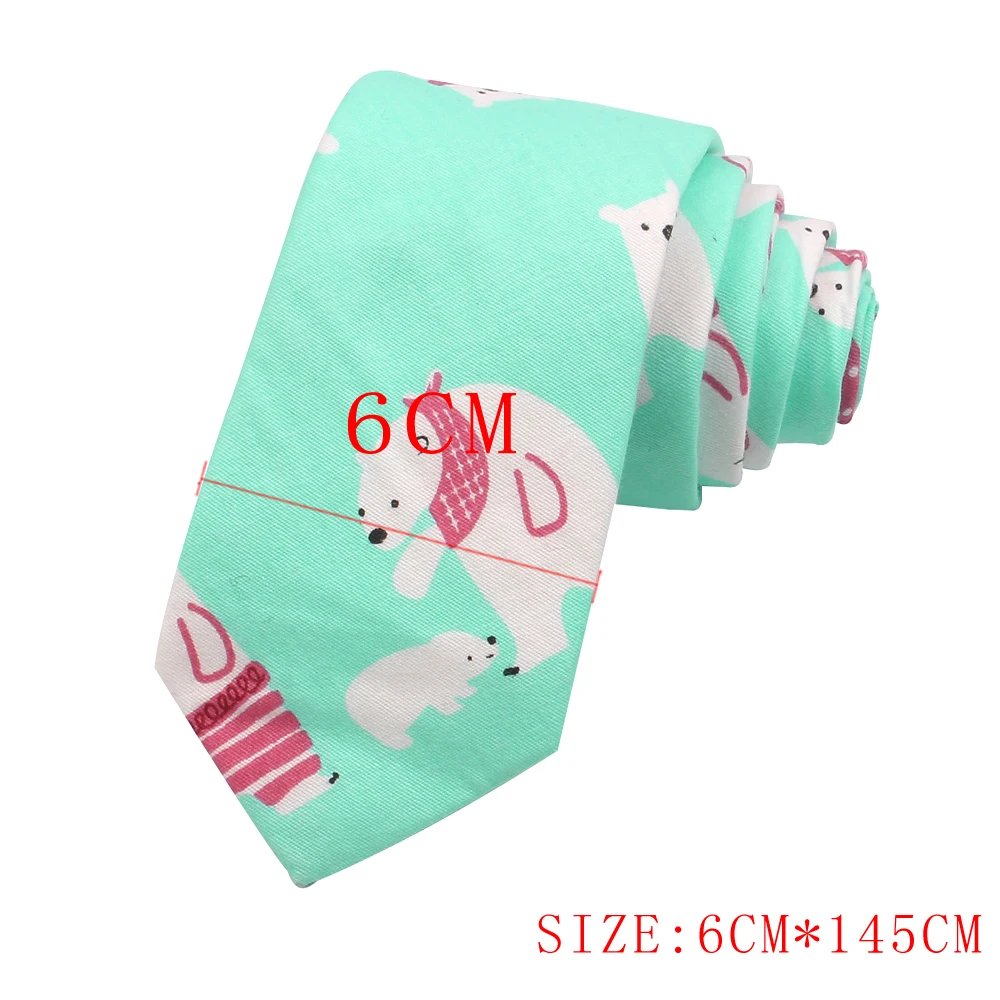 Хлопковые мужские галстуки забавный модный мультяшный галстук для мужчин и