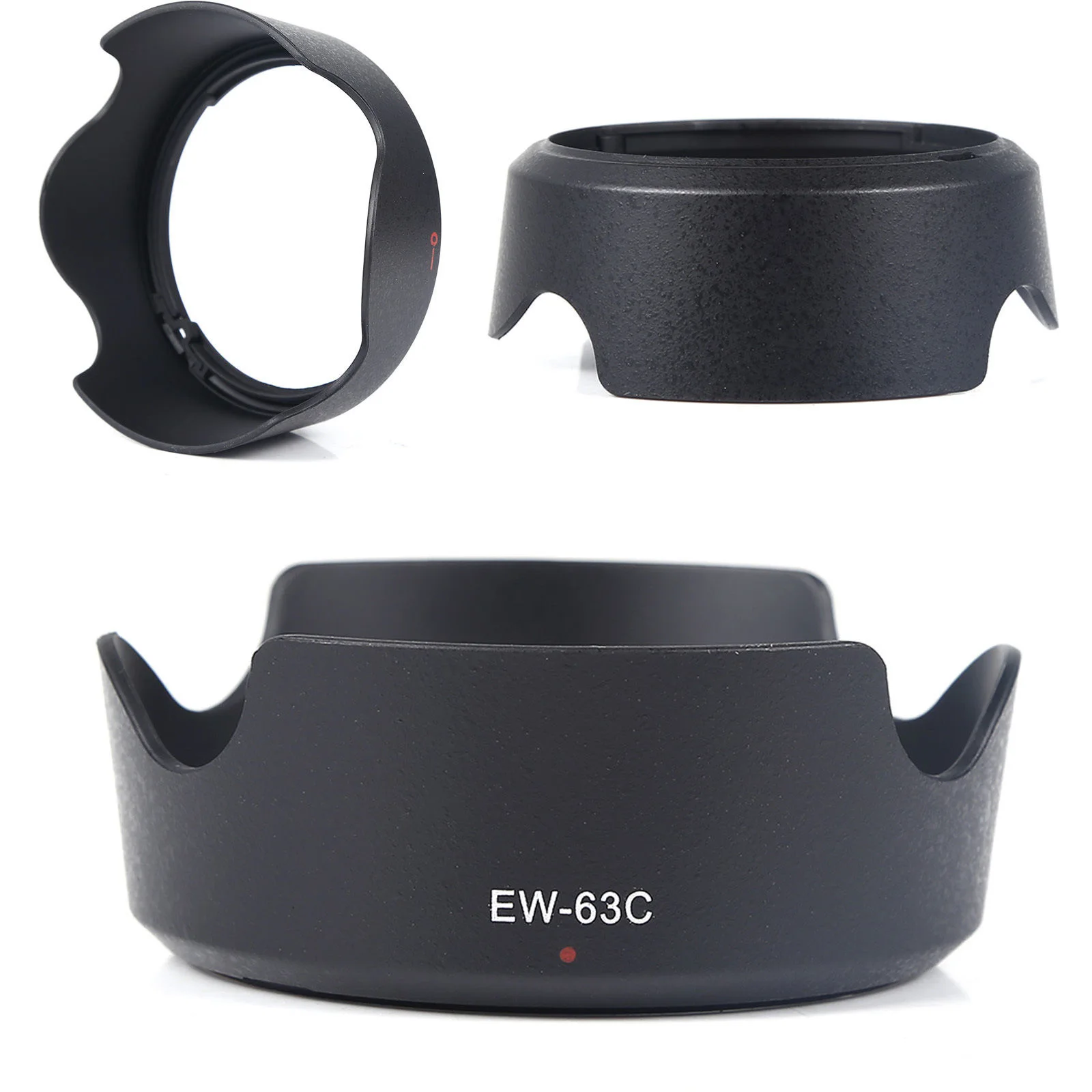 Cubierta de lente de EW-63C reversible, cubierta de lente de 58mm ew63c para Canon EF-S 18-55mm f/3,5-5,6 IS STM aplicable 700D 100D 750D 760D