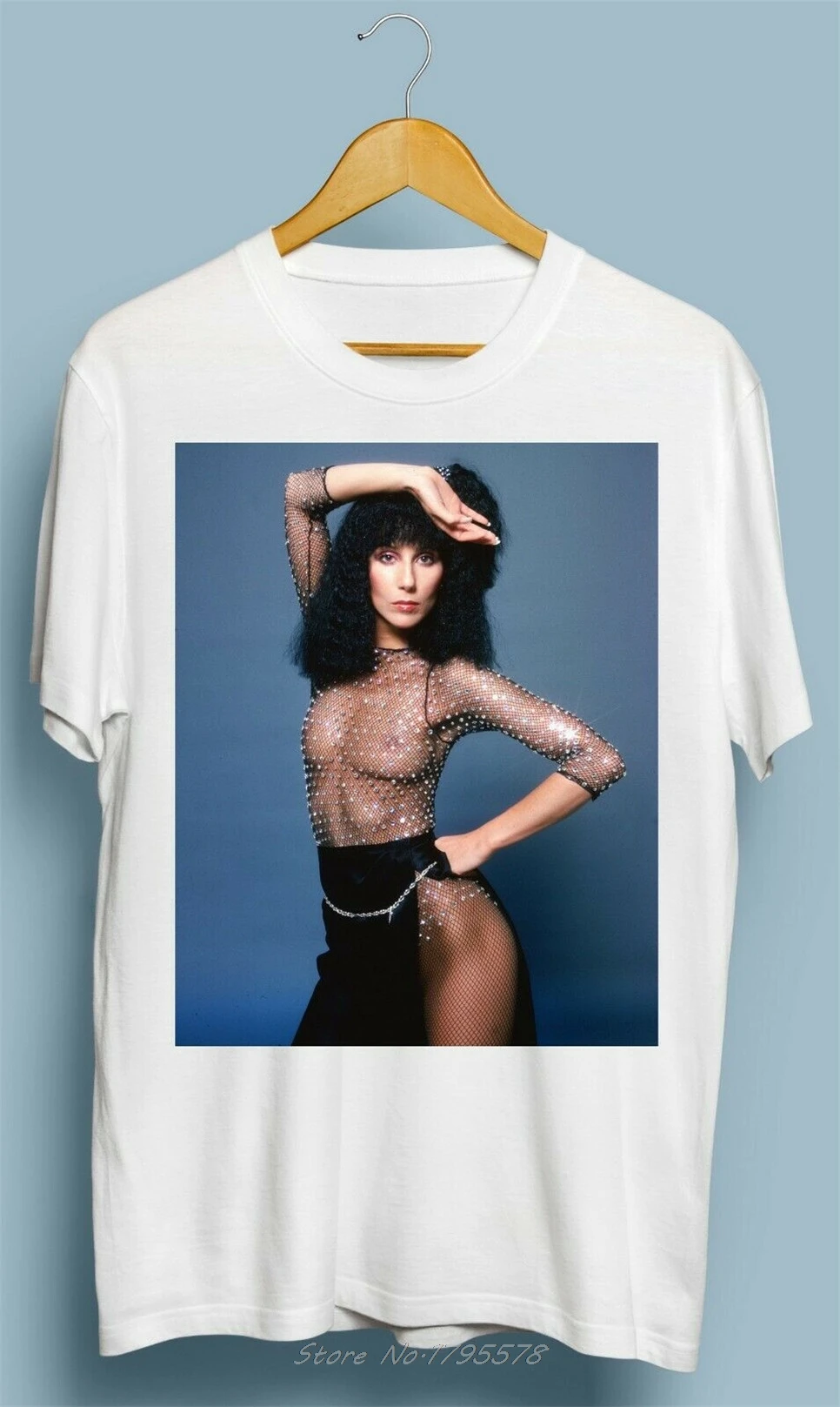 Винтажная Мужская хлопковая футболка с круглым вырезом Goddes Of Pop Cher новая летняя