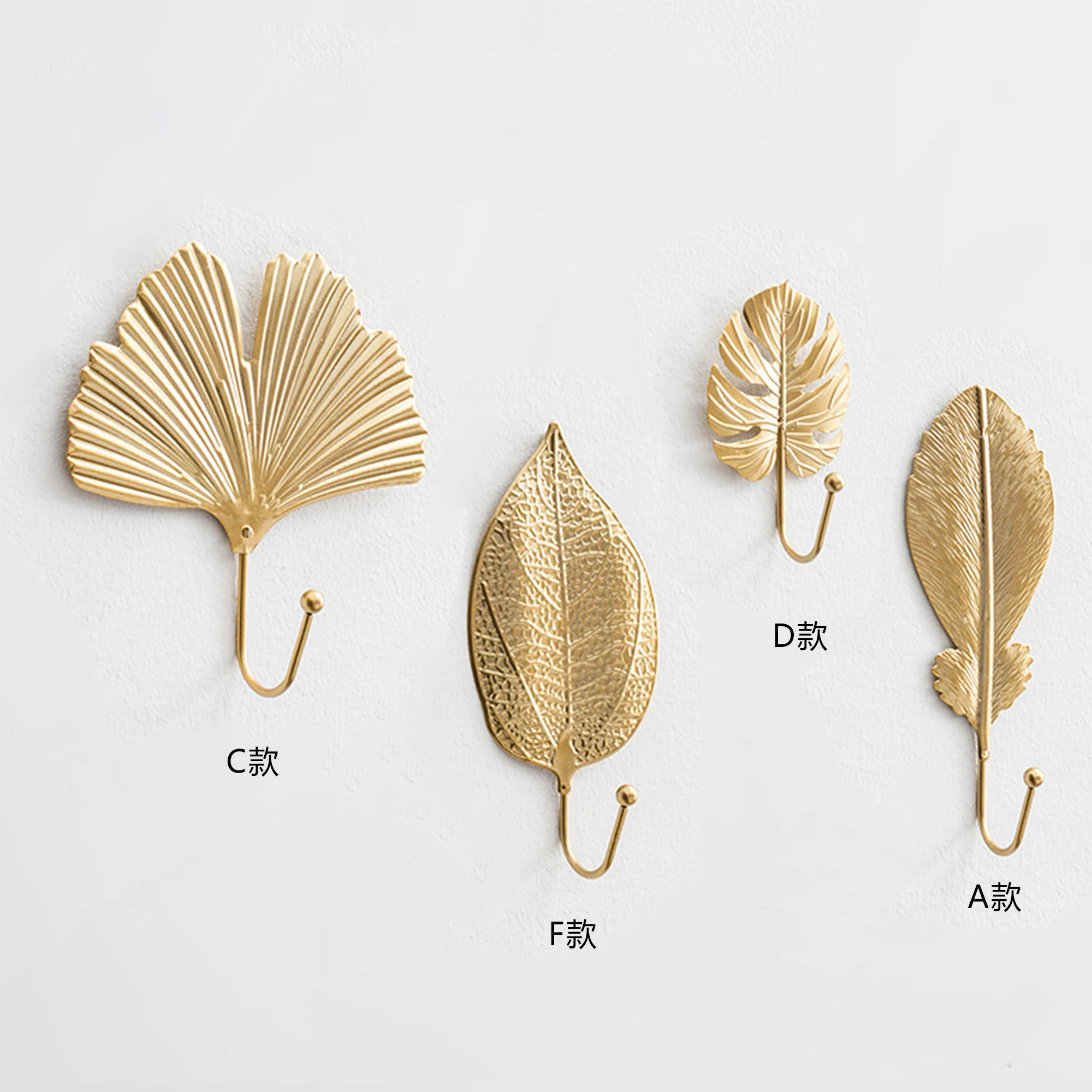 

MFYS Wall Hooks for Hanging Clothes Keys Towel Gold Coat Hangers on wall Hangers Rack Home Decor Furniture Hardware