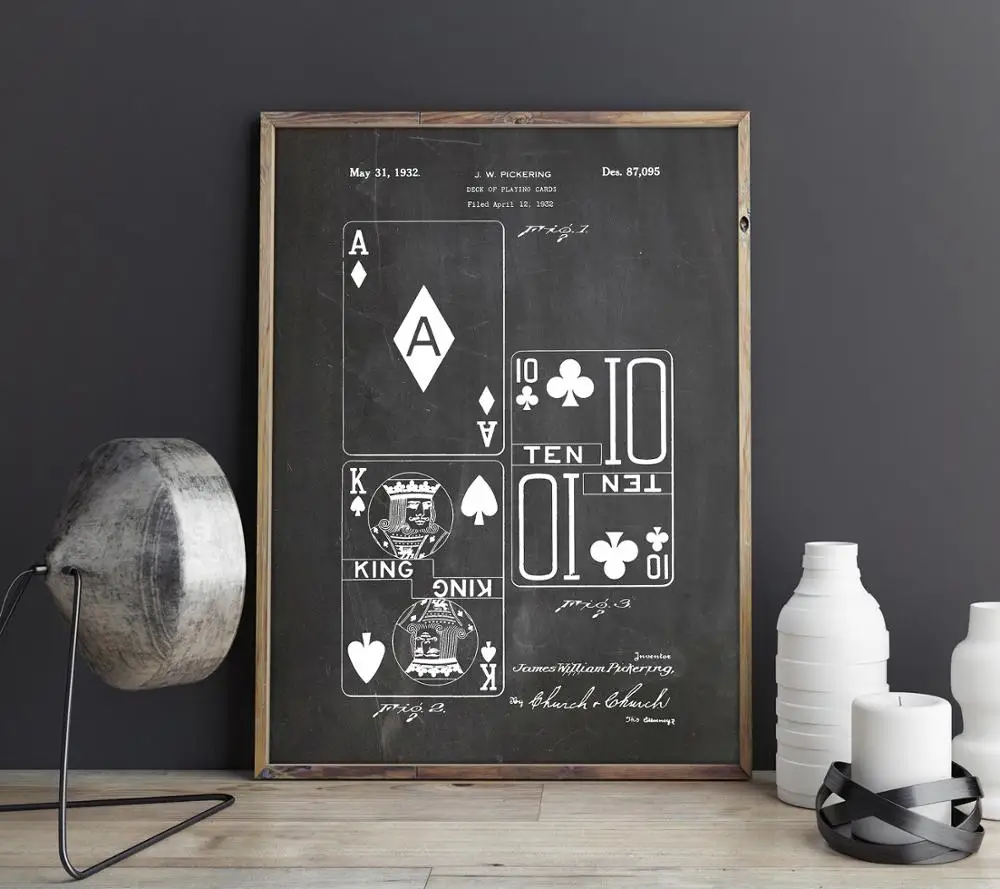 Палуба игральных карт патентованная печать покерные подарки игра искусство