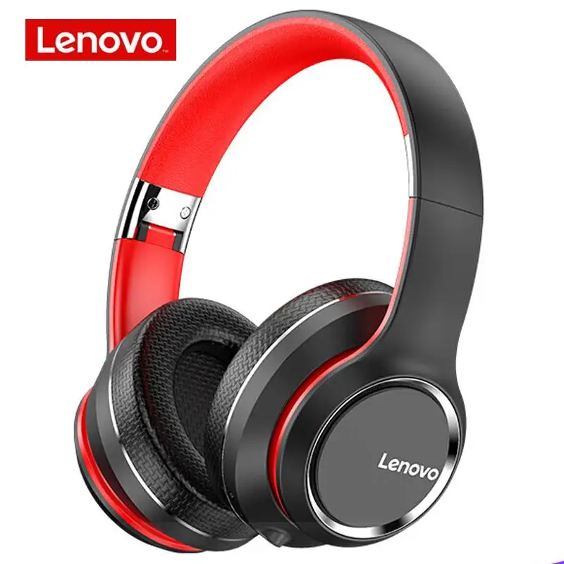 

Lenovo HD200 Bluetooth беспроводные наушники BT5.0 долгого ожидания жизни гарнитура с 3,5 мм jack стерео игровые Накладные наушники гарнитуры
