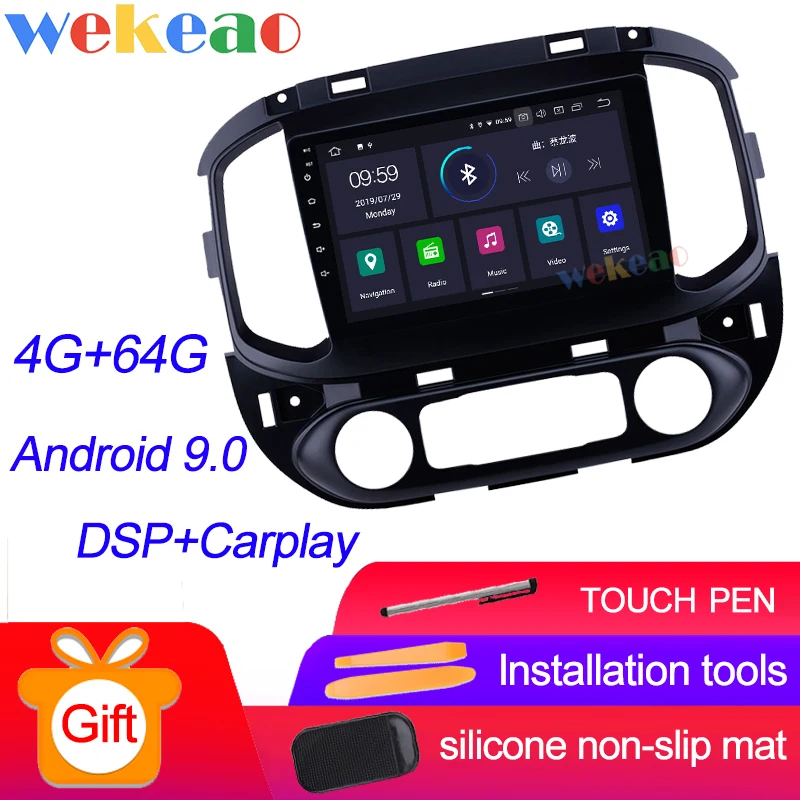 Wekeao сенсорный экран 9 'ɱ Din Android 0 автомобильное радио Dvd-плеер для Chevrolet