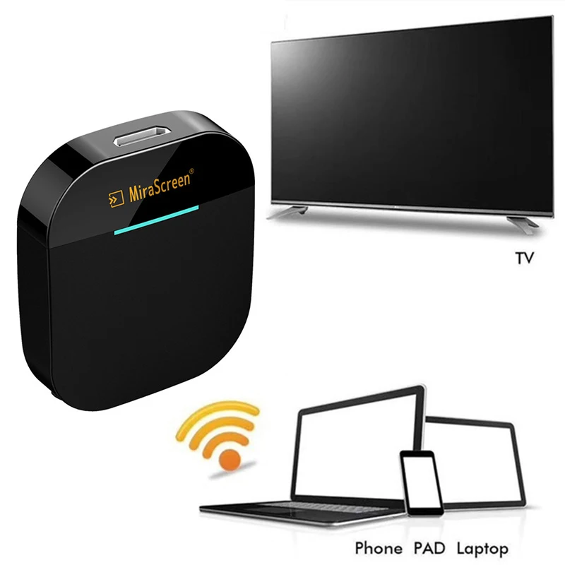 

MiraScreen TV Stick 5G Wifi G5 PLUS Android Mini PC IOS TV Anycast HDMI