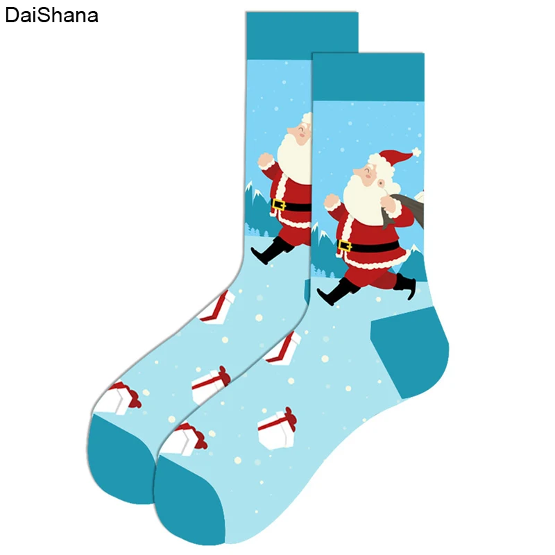 2020 New Design Christmas Socks Autumn Winter New Year Santa Claus Snow Elk Women Happy Socks Christmas Gift Unisex Funny Socks